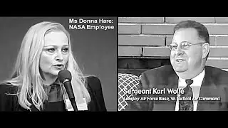 Donna Hare, Karl Wolfe: NASA photos showed UFOs,before airbrushed out & alien structures on the moon