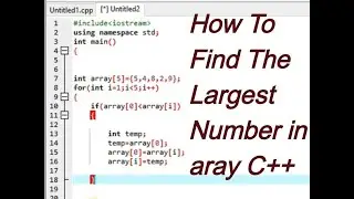 How to find largest number in array c++ || arrays in Urdu-[2020] for beginners ||
