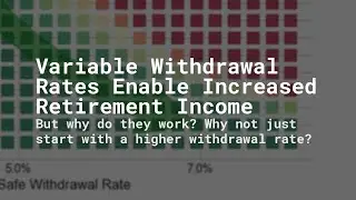 Variable Withdrawal Rates Enable Increased Retirement Income.