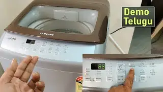 Samsung Top load washing machine Demo in Telugu | How to use Samsung top load washing machine