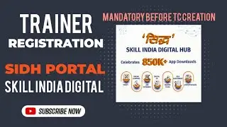 Trainer Registration On SIDH Portal Skill India Digital New Way For Registration