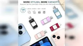 Review: Thumb Drive for iPhone 128GB, 4 in 1 USB Type C Memory Stick, Photo Stick External Sto...