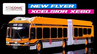 New Flyer Xcelsior XE60 Articulated Transit Bus 1/87 (HO) Diecast Model by Iconic Replicas