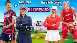 Olympians Take On Golf | 2v2 Match with Carli Lloyd & Elena Delle Donne