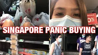 PANIC BUYING IN SINGAPORE DUE TO ORANGE ALERT  #PanicBuyingInSingapore