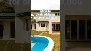 Ayala Alabang Village House with Swimming Pool For Rent 🤩🏊&zwj;♀️ #realestateph #realtormanila