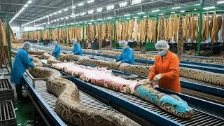 The Secret Factory Behind Snakeskin Jackets & Bags | Full Factory Process