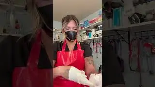 Glove and latex mask #asmr #asmrsounds #asmrvideo #asmrgloves #glovesounds #mask #latex #aprons