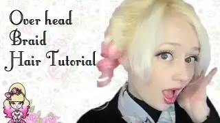 Curled Headband Braid Hair Style Tutorial - Violet LeBeaux