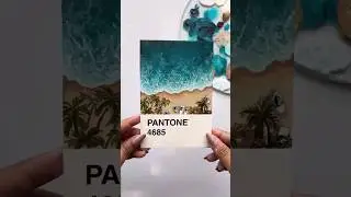 🌊Живопись тропического океана #шорты #живопись