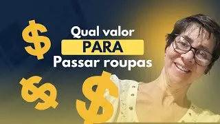 Qual valor para passar roupas