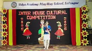 🎤🌾 Folk Song Singing | Traditional Performance | Cultural Program | Vidya Academy, Salempur