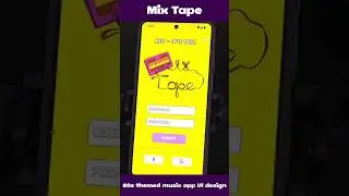Fun UI project! Mix Tape (80s themed music app) #ui #uidesign