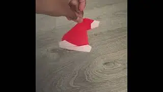 Origami santa hat for Christmas 🎄 