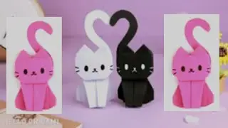 How to Make a Paper Cat 🐱 | Easy Origami Cat DIY (No Glue!)
