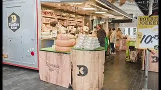 Street market in The Nederlands,where you can buy the best food.