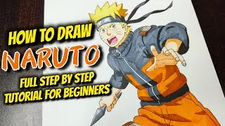 Drawing NARUTO UZUMAKI Full Body Step-by-Step Drawing Tutorial | NARUTO