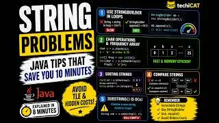 String Problems Explained Simply | Java Tips That Save You Minutes