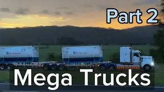 Mega Trucks Part 2. Truck spotting on the M1 in Northern NSW Australia. Highway Sydney to Brisbane