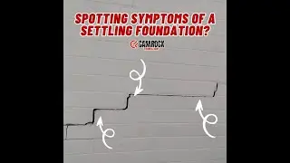Spotting Symproms of a Settling Foundation?