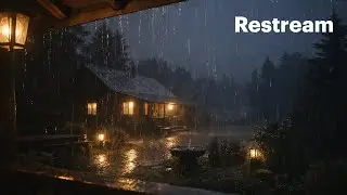 Gentle Night Rain on the Window 🌧️ Fall Asleep Fast, Deep Relaxation