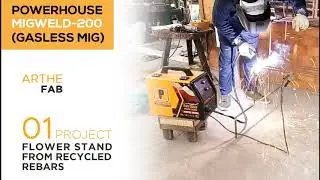 Project 01 - Flower Stand Using Recycled Rebars | POWERHOUSE MIGWELD 200