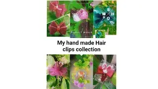 My hand made Hair clips collection || #Hairaccessories || #HandmadeHairclips