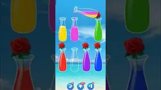 Water Sort Puzzle Bottle Game🍷🤓#gaming #shortsfeed #shortvideo #watersort #short