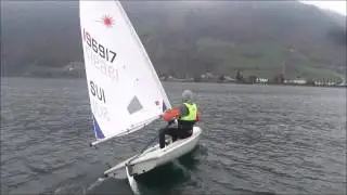 Laser sailing 03   Anfahren und Dichtnehmen