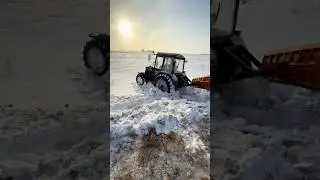 🚜❄️ #трактор #snow #зима #юмз #беларус #тракторист #т40 #хтз #тракторишка