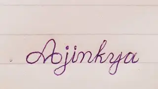Ajinkya name Calligraphy | Handwriting | English writing | English ki writing | #shorts