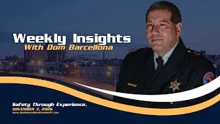 Weekly Insights with Dom Barcellona 1/11/26:  Impact on internal decisions by running for sheriff.