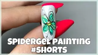 Easy Spidegel Flower Nail Design #Shorts | Kate Cosmetics