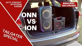 Onn Large Party Speaker Gen. 2 против Ion Tailgater Tough 🤜 Tailgater Special 🚗 Бинауральная запи...