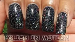 Nina Ultra Pro Black + Revlon Holographic Pearls | Polish in Motion