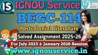 IGNOU BEGC-114 Solved Assignment 2025-26 For July, 2025 & January 2026 Sessions