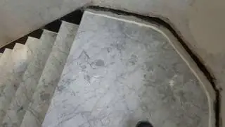 ABC Stone Inc. New White Carrara Marble Steps & Landing Slabs after Replacement