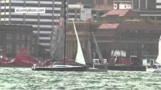 Stormy Wellington Start to the Round North Island Yacht Race 2011