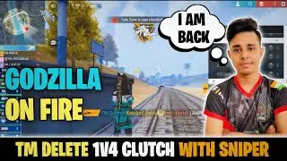 Tm Delete 1v4 Clutch With Sniper | Tg Delete 1vs4 Clutch | Tg Delete Tournament Gameplay