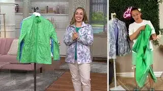 Sport Savvy Woven Packable Jacket with Side Pockets on QVC