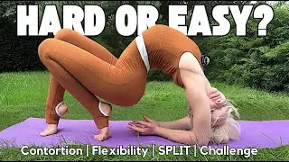 Circus Contortion Backbend Trick! Gymnastic Bridge Challenge! Easy or Hard? (4K)