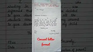 consent letter for deworming tablet  #letteringideas
