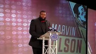 2019 ACC Kickoff - Dan Tortora with Marvin Wilson of Florida State
