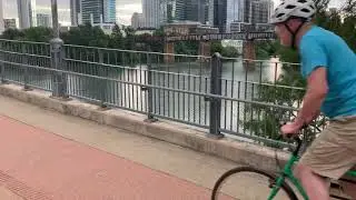 Pfluger Bridge Lady Bird Lake Austin Texas