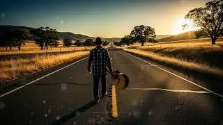 Cinematic Country Road Acoustic Guitar for Open Roads | Americana Travel Music