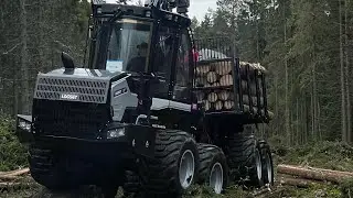 Smooth LOGSET forwarder, kabinos ir krano amortizacija 👍
