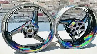 SALE HAYABUSA ENGRAVED PRISMATIC UNIVERSE BLING OEM WHEELS 08-20 SUZUKI HAYABUSA -All Things Chrome