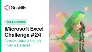 [Solution] GoSkills Excel Challenge 24 - January 2023: Extract Unique Values From a Dataset