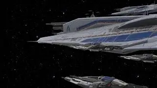 Mass Effect: Alliance Ships Battle Test [After Effects] [Element 3D]