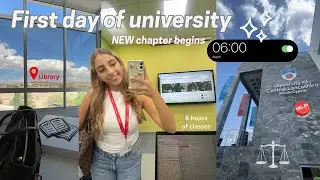 first day of uni 🏫🤍 *REALISTIC*vlog